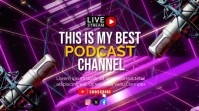 Purple Maximalist Podcast Channel Digital Dis template