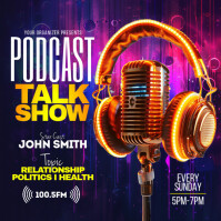 Purple Maximalist Podcast Instagram Post template