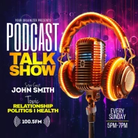 Purple Maximalist Podcast Instagram Post template