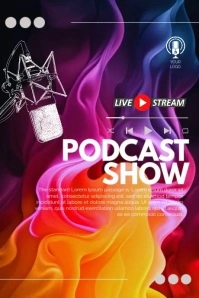 Purple Maximalist Podcast Show Tumblr Graphic template
