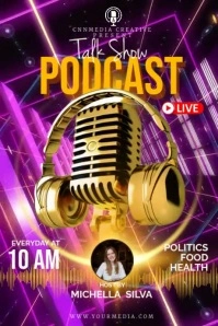 Purple Maximalist Podcast Tumblr Graphic template