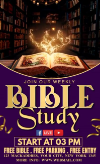 Purple Bible Study Event US Legal Template