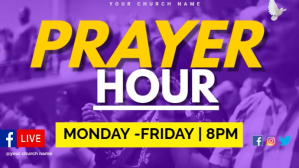 Purple Maximalist Prayer Hour Presentation (1 Præsentation (16:9) template