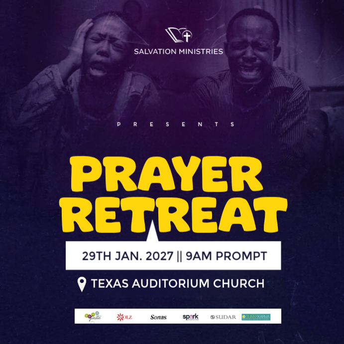 Copy of Purple Maximalist Prayer Retreat Instagram Post | PosterMyWall
