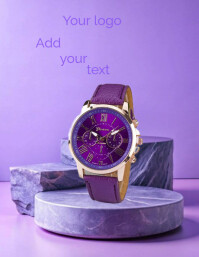 Purple Maximalist Product Display Mockup Flyer (us Letter) template