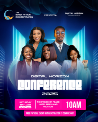 Purple Maximalist Professional Conference & Webinar Flyer Template – Fully Customizable Instagram Po