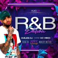 Purple Maximalist R&b Club Night Party Event Instagram Post template