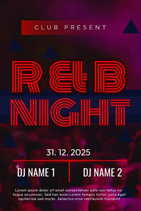 Purple Maximalist R&b Party Video Poster Template | PosterMyWall