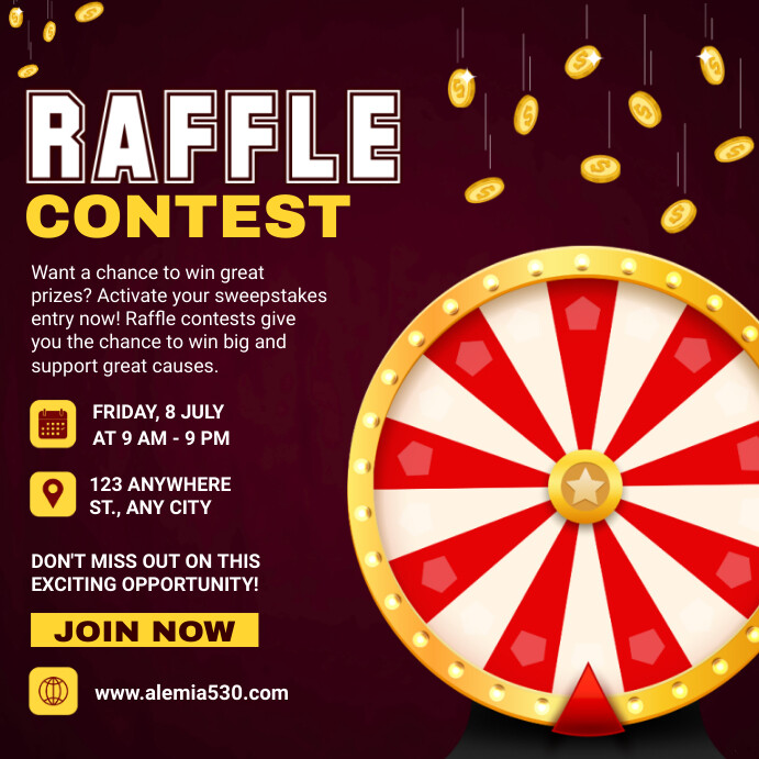 Copy of Purple Maximalist Raffle Contest Instagram P | PosterMyWall