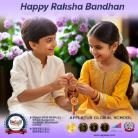Purple Maximalist Raksha Bandhan Ai Free Editable Template Cute Brother And Sister  Instagram Post