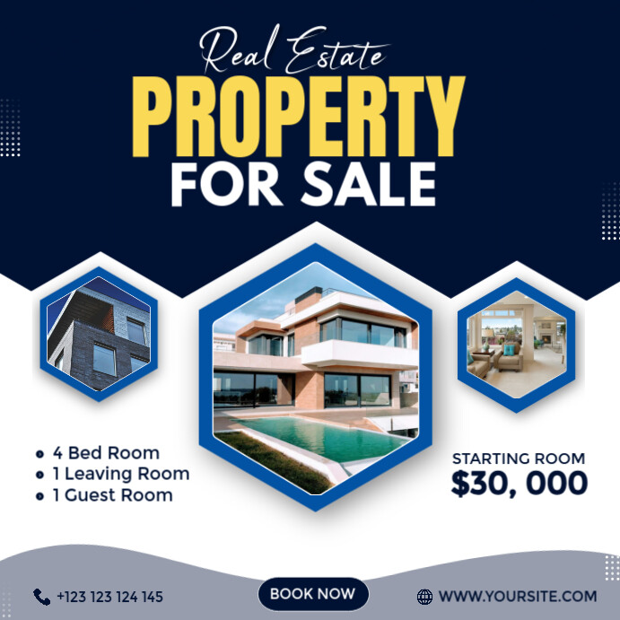 Copy of Purple Maximalist Real Estate Agency Ads Instagram Post ...