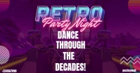 Purple Maximalist Retro Nights Reloaded Facebook Shared Image template