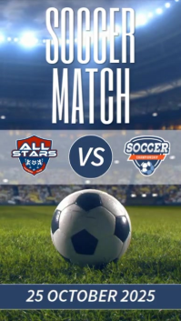 Purple Maximalist Soccer Instagram Story template