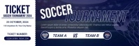 Purple Maximalist Soccer Tournament Ticket Twitter Banner template