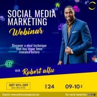 Purple Maximalist Social Media Marketing  Instagram Post template