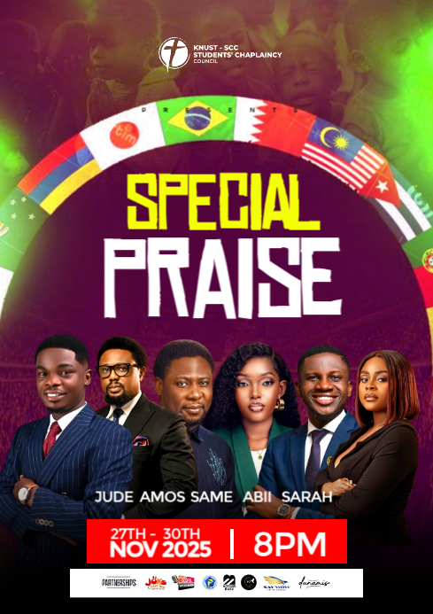 Purple Maximalist Special Sunday Service A4 template