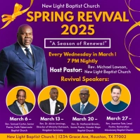 Purple Maximalist Spring Revival 2025  Instagram Post template