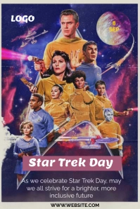 Purple Maximalist Star Trek Day  Pinterest Gr template