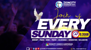 Purple Maximalist Sunday Service Invitation Template Twitter Post