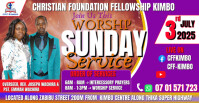 Purple Maximalist Sunday Services Facebook Event Cover template