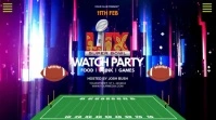 Purple Maximalist Super Bowl Digital Display (16:9) template