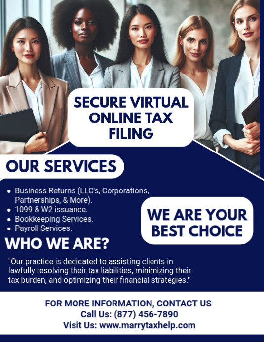 Purple Maximalist Tax  Flyer (us Letter) template