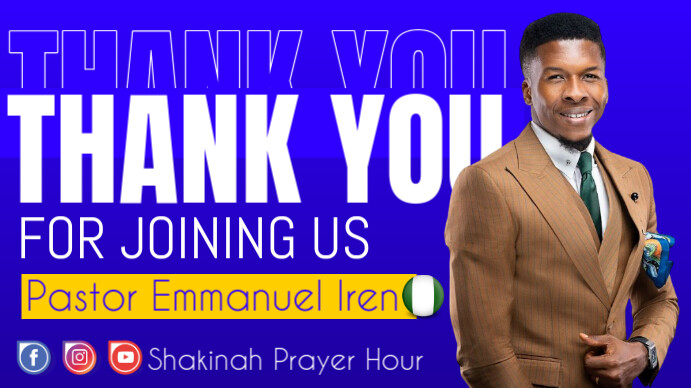 Purple Maximalist Thank You Digital Display (16:9) template
