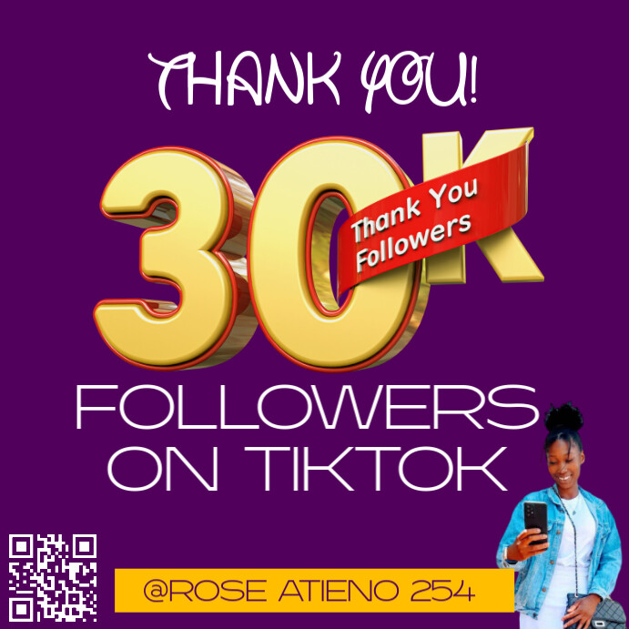Purple Maximalist Thank You Followers Instagram Post Template ...