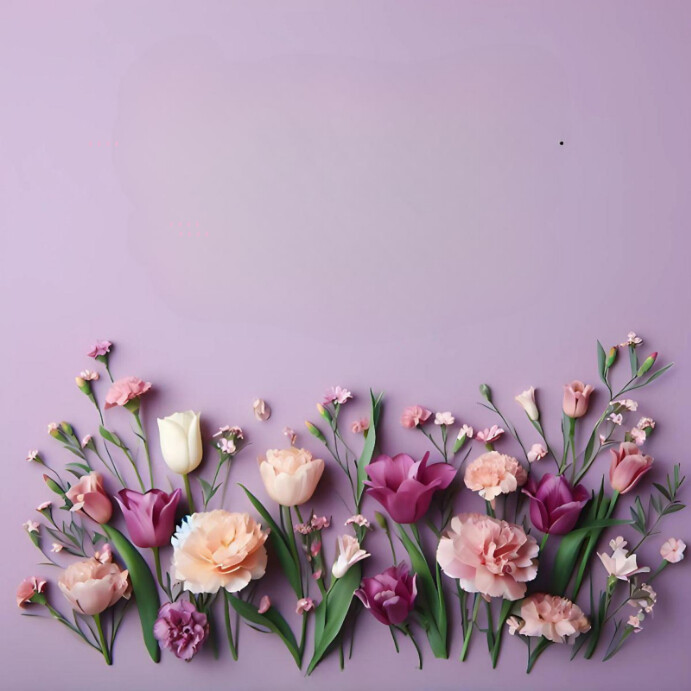 Purple Maximalist Thank You Stock Background Instagram Post template