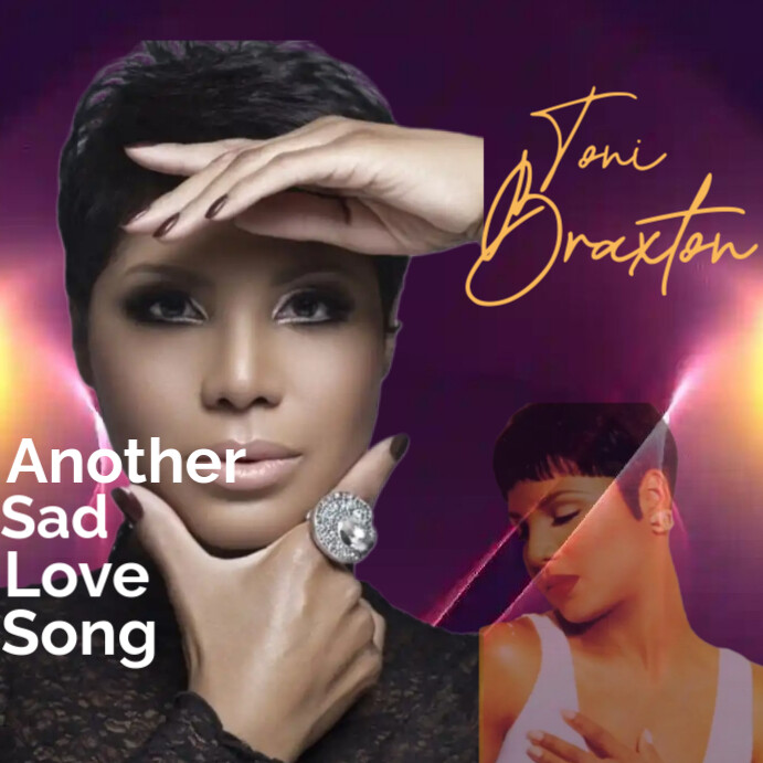 Purple Maximalist Toni Braxton Instagram Post template