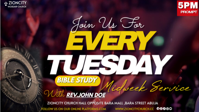 Church Midweek Service Template | PosterMyWall