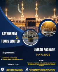 Purple Maximalist Umrah Package  Instagram Portrait template