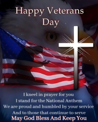 Purple Maximalist Veterans  2025 Day Instagram Portrait template