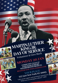 Purple Maximalist Volunteer Flyer A4 template