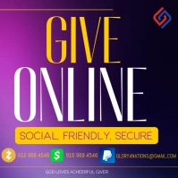 Purple Maximalist Ways To Give Instagram Post template
