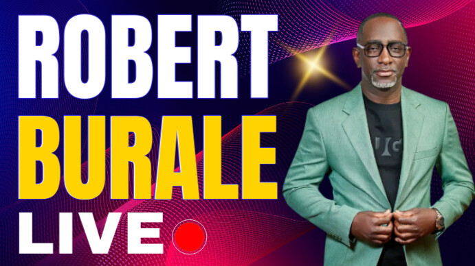 Purple Maximalist We're Live Digital Display (16:9) template