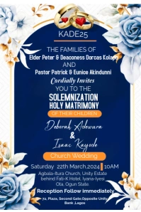 Purple Maximalist Wedding Invitation Card Pinterest Graphic template