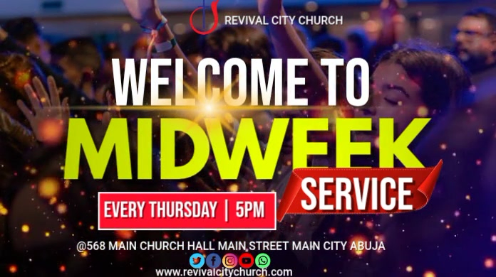 Copy of Purple Maximalist Welcome To Our Midweek Service Twitter Post ...