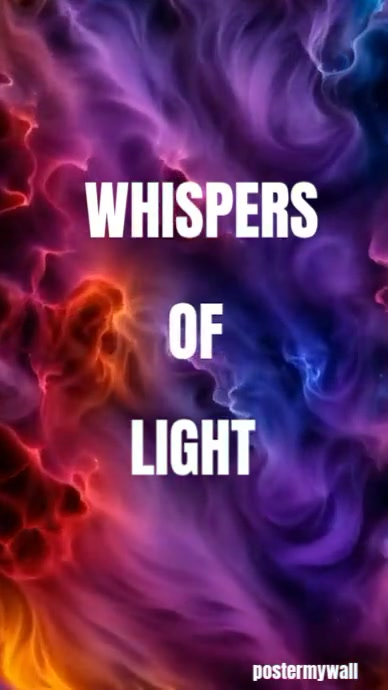 Purple Maximalist Whispers Of Light – Soft Abstract Glow Motion Background Digital Display (9:16) template