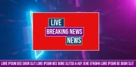 Purple Maximalist Wide Format Breaking News Live Broadcast Grap Eventbrite Banner template