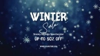 Purple Maximalist Winter Sale Digital Display (16:9) template