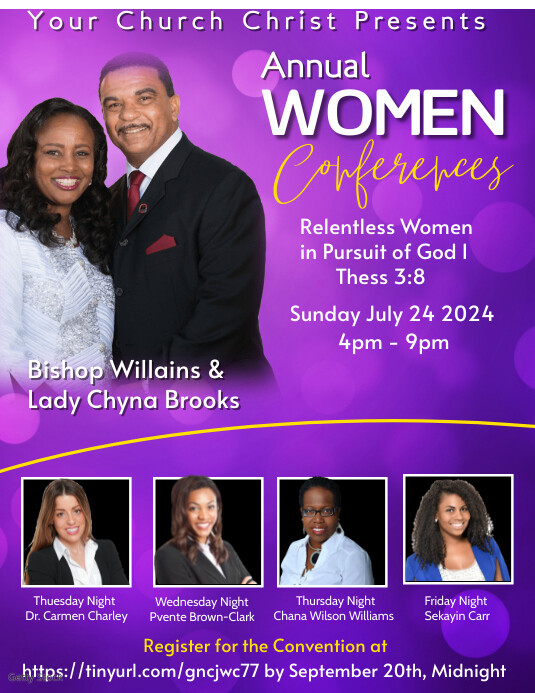 Copy of Purple Maximalist Women Conference Flyer (us | PosterMyWall