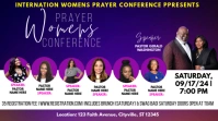 Purple Maximalist Women Prayer Conference Digital Display (16:9) template