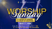 Purple Maximalist Worship Sunday Template Digital Display (16:9)