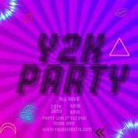 Purple Maximalist  Y2k  Instagram Post template