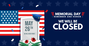 Purple Memorial Day Facebook Shared Image template
