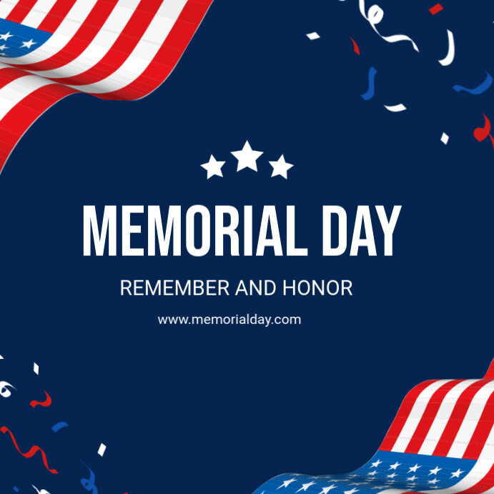 Plantilla de Purple Memorial Day Instagram Post | PosterMyWall