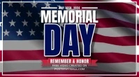 Purple  Memorial Day Pos Twitter template