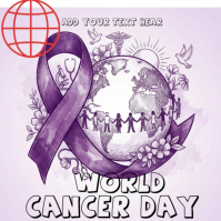 Purple Mental Health Day Poster Instagram Post Instagram-bericht template