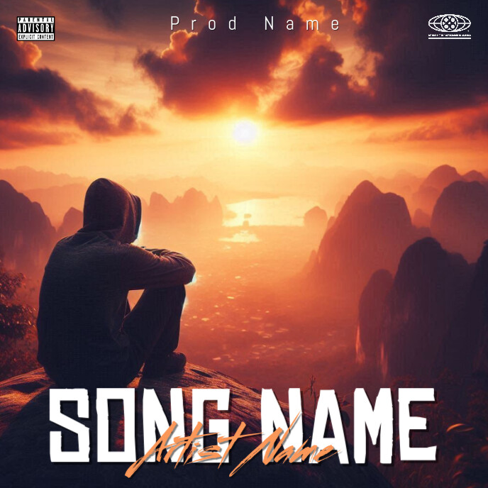 Purple  Mixtape  Album Cover template
